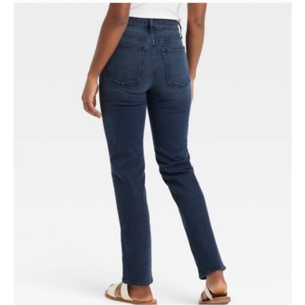 Universal Thread 80’s Mid Rise Slim Leg Denim Jeans Dark Wash Blue Var Sizes NWT - Picture 2 of 9